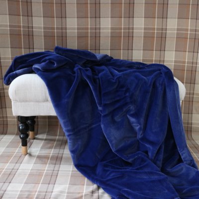 Zoom image of Throw Royal Indigo, 130 x 180 cm