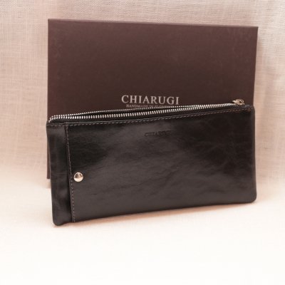 reseplånbok i svart skinn från florens exklusive plånbok i svart skinn dam herr unisex clutch