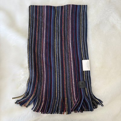Zoom bild av randig multi shalsduk herr scarf