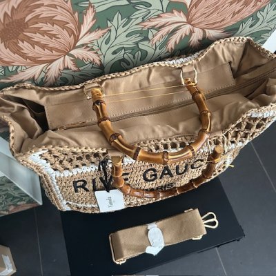 Zoom image of Rive Gauche Totebag Crochet, white