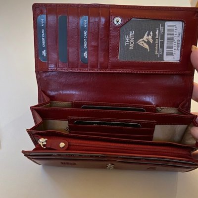 Zoom bild av Plånbok Dam Bologna, Röd