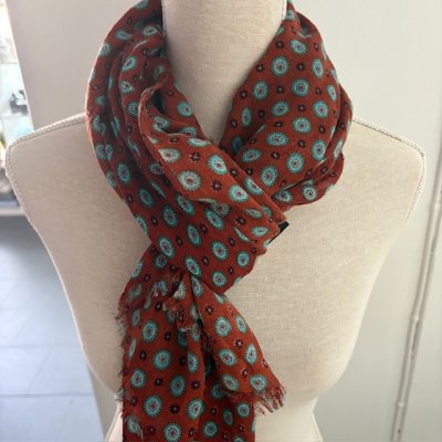 Zoom image of Scarf Classic 100% wool ,Rust