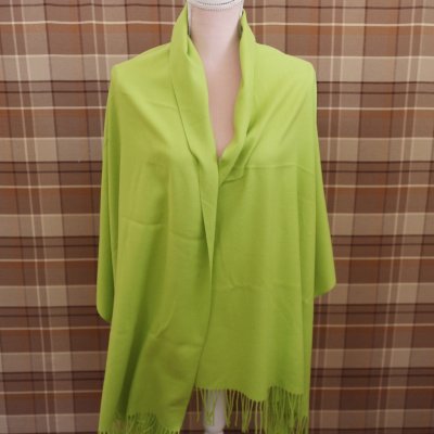Scarf Menton , green 70 x 200 cm