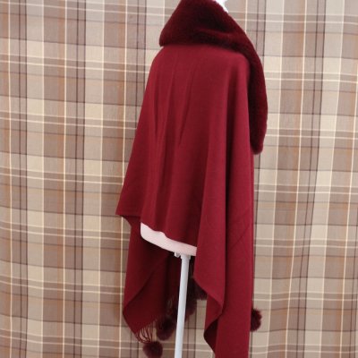 Cape Bollar fux fur, Bordeaux