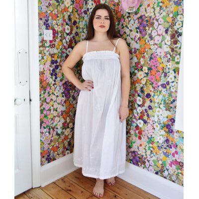 Zoom image of Nightdress Franceska, White