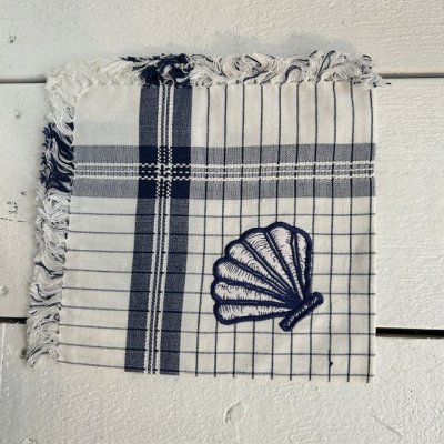 Zoom bild av tygservett frans snäcka svensk design outlet