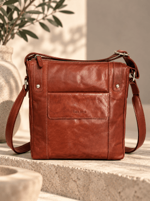 Zoom image of Crossover /handbag Vintage L.F, Medium Brandy