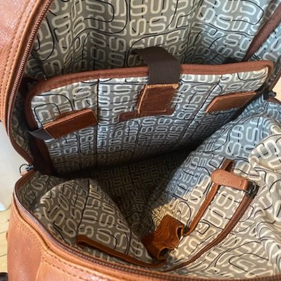 Zoom bild av Spikes & Sparrow Dator Backpack 15 i Läder - 14 L
