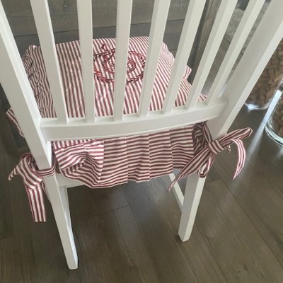 Zoom bild av Stolsfodral Sundborn Heritage, Bordeaux/vit Monogram