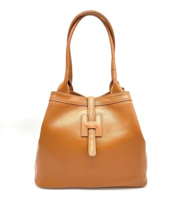 Zoom bild av skinnväska dam hermes tillverkad i florens italien handgjord skinnväska
