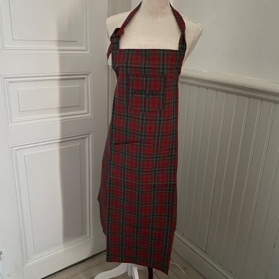 Zoom image of Apron Tartan merry christmas, Unisex 82 x 100 cm