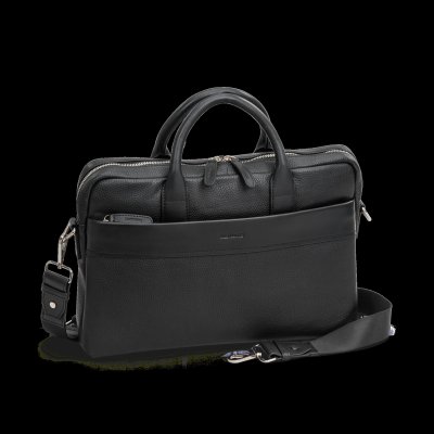 Zoom bild av datorväska the monte tiger svart datorportfölj the tiger