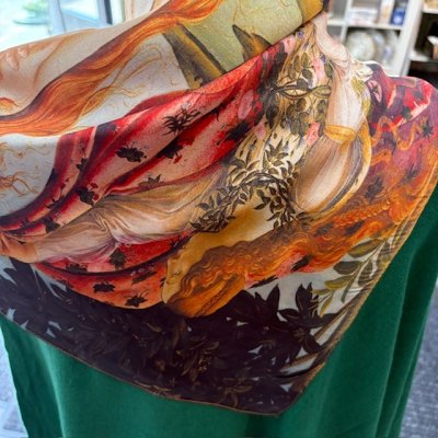 Zoom bild av Scarf Bottecelli Venus, 70 x 70 cm