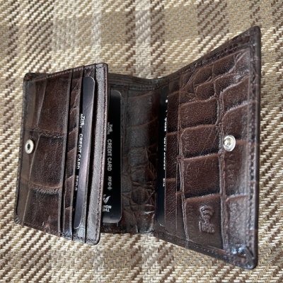 Zoom image of Wallet Croco, Brown
