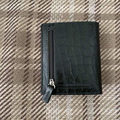 Plånbok Croco, Darkgreen