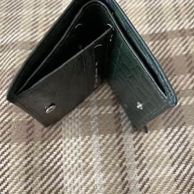 Plånbok Croco, Darkgreen