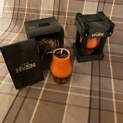 Hven candle, whiskey